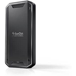 Sandisk Professional 4TB PRO-G40 SSD up to 3000MB/s, External Solid State Drive, Thunderbolt 3 (40Gbps), USB-C (10Gbps) Ultra-rugged IP68 dust/water resistance. Formatted exFAT.