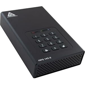 Apricorn Aegis Padlock 6TB Desktop FIPS 256-Bit Hardware Encrypted USB 3 Hard Drive (ADT-3PL256F-6000EMEA)