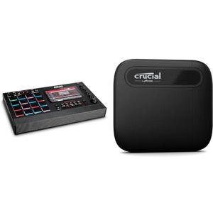 Akai Professional MPC Live II – Battery Powered Drum Machine and Sampler With Built in Speakers & Crucial X6 1TB Portable SSD - Up to 800MB/s - PC and Mac - USB 3.2 USB-C External Solid State Drive