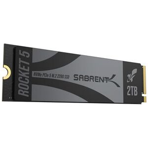 SABRENT Rocket 5 M.2 NVMe SSD 2TB PCIe GEN 5, 14Gbps X4 Internal Solid State Drive, 2280 Gaming Performance Hard Drive, Backward Compatible (SB-RKT5-2TB)