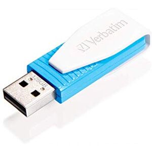 Verbatim 49812 Store 'n' Go Swivel 8 GB USB 2.0 Drive - Blue