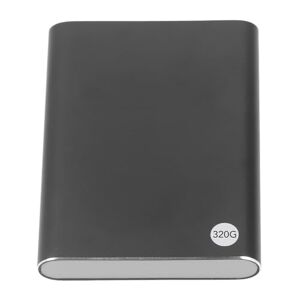 Cryfokt Portable External Hard Drive, Type C USB3.1 Compact 2.5in Aluminum Alloy HDD External Case for Laptop (320GB)