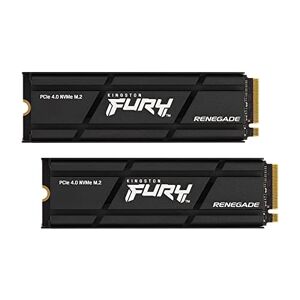 Kingston Fury Renegade 500GB PCIe Gen 4.0 NVMe M.2 Internal Gaming SSD with Heat Sink PS5 Ready Up to 7300MB/s SFYRSK/500G - 2 Pack