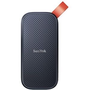 Sandisk 2TB Portable SSD external SSD USB 3.2 Gen 2 up to 520 MB/s read speeds, Black