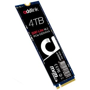 addlink S90 Lite 4TB M.2 2280 Game Drive PCIe Gen4 NVMe - Up to 5000 MB/s Read Speed -Internal Gaming SSD Solid State Drive (aUK4TBS90M2P)