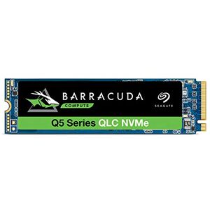 Seagate BarraCuda Q5 SSD, 500GB, Internal SSD, M.2 NVMe PCIe Gen3 ×4, 3D QLC, for Desktop or Laptop (ZP500CV3A001)