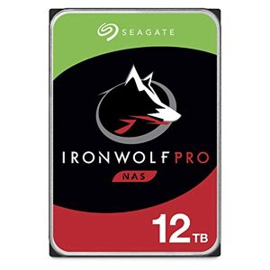 Seagate IronWolf Pro, 12 TB, NAS Internal Hard Drive, CMR 3.5 Inch, SATA 6 Gb/s 7,200 RPM, 256 MB Cache, for RAID Network Attached Storage, 3 years Rescue Services, FFP (ST12000NE0008)