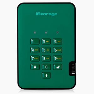 iStorage diskAshur2 SSD 4TB Green - Secure portable solid state drive - Password protected - Dust & water resistant - Hardware Encryption