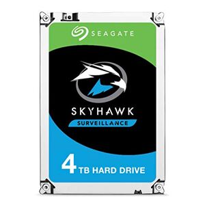 Seagate Monitoring Skyhawk Hard Drive 7200 HDD 4TB 7200 RPM Serial ATA SATA 6Gb/s 64mb Cache/8.9 cm/3.5 24 x 7 Operating time Blk