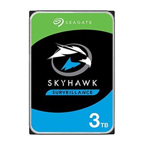 Seagate SkyHawk, 3 TB, Surveillance Internal Hard Drive HDD – 3.5 Inch SATA 6 Gb/s 64 MB Cache for DVR NVR Security Camera System, and Three-year Rescue Services (ST3000VX009)