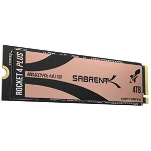 SABRENT M.2 NVMe SSD 4TB Gen 4, Internal Solid State 7100MB/s Read, PCIe 4.0 M2 Hard Drive for Gamers, Compatible with PlayStation 5, PS5 Console, PCs, NUC Laptops and Desktops (SB-RKT4P-4TB)