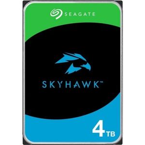 Seagate Skyhawk ST4000VX016 4TB Hard Drive, 3. 5" Internal, SATA (SATA/600), Conventional Magnetic Recording Method (CMR), Network Video Recorder, Camera