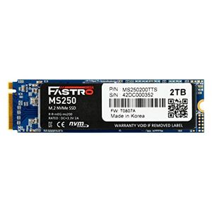 Mega Fastro SSD 2TB MS250 Series PCI-Express NVMe Internal up to 3400 MB/s Read 2400 MB/s Write