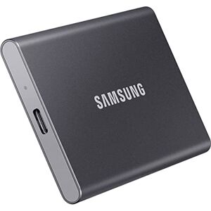 SAMSUNG T7 Portable SSD - 1 TB - USB 3.2 Gen.2 External SSD Titanium Grey (MU-PC1T0T/WW)