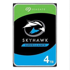 Seagate Skyhawk, 4TB, Video Internal Hard Drive, 3.5", SATA, 6Gb/s, 64MB Cache, for DVR/NVR Security Camera System, with Drive Health Management, 3 year Rescue Services, FFP (ST4000VXZ16)