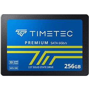 Timetec 256GB SSD 3D NAND SATA III 6Gb/s 2.5 Inch 7mm (0.28") Read Speed Up to 550 MB/s SLC Cache Performance Boost Internal Solid State Drive for PC Computer Desktop and Laptop (256GB)