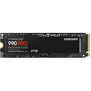 SAMSUNG 990 PRO NVMe M.2 SSD, 2 TB, PCIe 4.0, 7,450 MB/s read, 6,900 MB/s write, Internal SSD, For gaming and video editing, MZ-V9P2T0BW