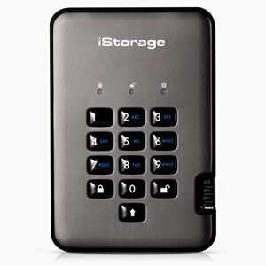 iStorage diskAshur PRO2 HDD 3 TB - Secure Hard Drive - FIPS Level 2 certified - Password Protected - Dust/Water Resistant
