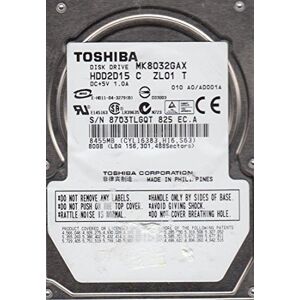 Toshiba MK8032GAX, HDD2D15 C ZL01 T, 80GB IDE 2.5 Hard Drive