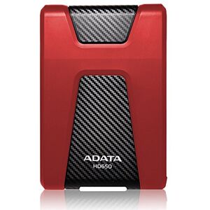 ADATA HD650 1TB USB3.0 High Speed Triple-Layer Anti-Shock Outdoor Style Ruggedize External Hard Drive, Red (AHD650-1TU3-CRD)