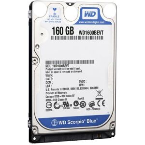 Wd 2.5 Scorpio 160gb 5400rpm 8mb SATA 12ms western Digital 78 hard-drives 2.5 Inch hdd 2.5 ide 0.05 WD1600BEVT 255714 western...