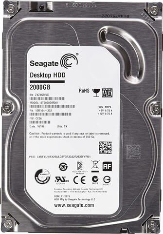 Refurbished: Seagate Desktop HDD 2TB SATA 7200RPM