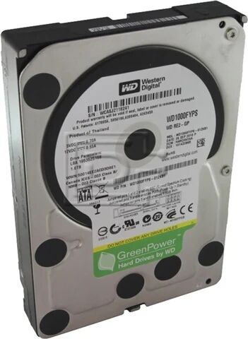 Refurbished: WD Green WD1000FYPS 1TB 3.5” SATA