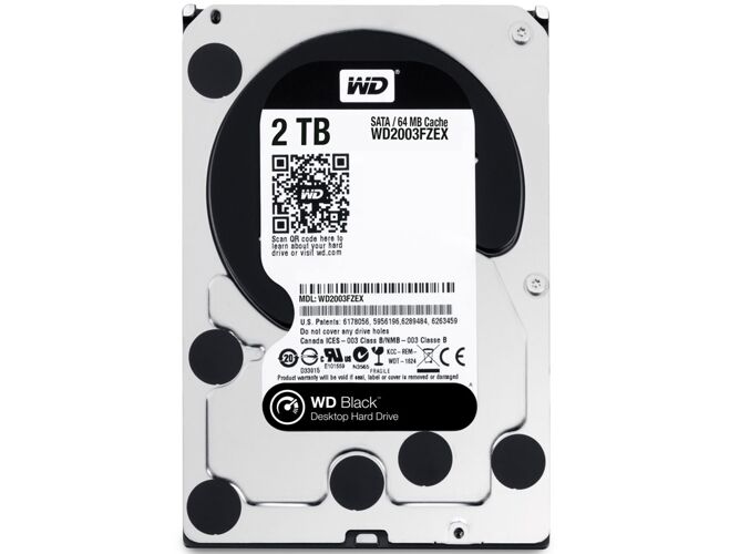 Western Digital Disco HDD Interno WESTERN DIGITAL WD1003FZEX (2 TB - SATA - 7200 RPM)