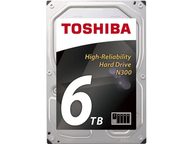 Toshiba Disco HDD Interno TOSHIBA N300 Bulk (6 TB - SATA - 7200 RPM)