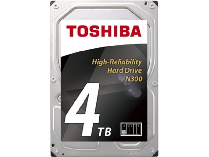 Toshiba Disco HDD Interno TOSHIBA N300 Bulk (4 TB - SATA - 7200 RPM)