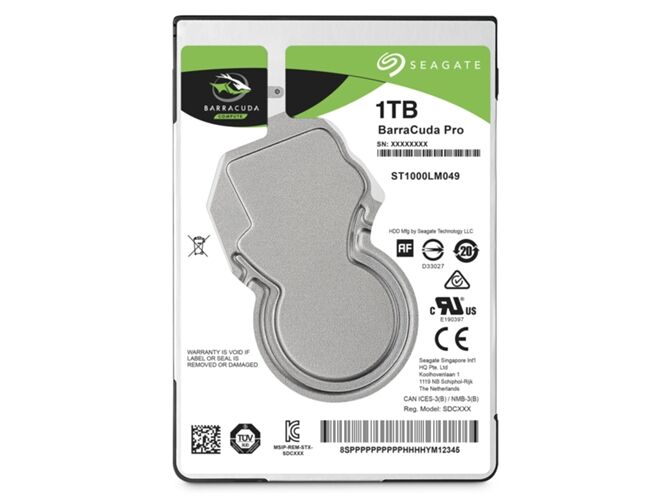 Seagate Disco HDD Interno SEAGATE Pro (1 TB - SATA - 7200 RPM)