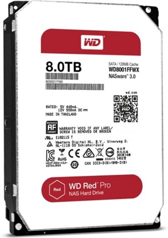 Western Digital Disco HDD Interno WESTERN DIGITAL WD80EFZX (8 TB - SATA - 5400 RPM)