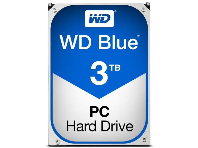 Western Digital Disco HDD Interno WESTERN DIGITAL Blue (3 TB - SATA - 5400 RPM)