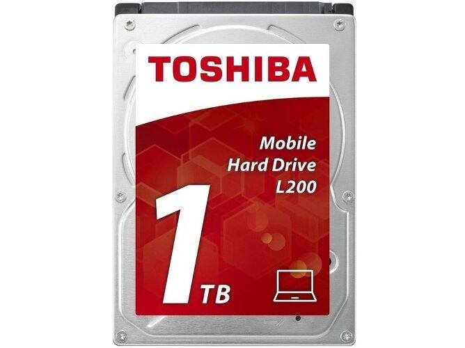 Toshiba Disco HDD Interno TOSHIBA L200 1TB (1 TB - SATA - 5400 RPM)