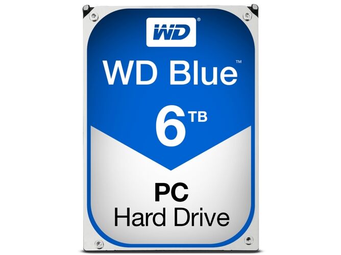 Western Digital Disco HDD Interno WESTERN DIGITAL Blue (6 TB - SATA - 5400 RPM)