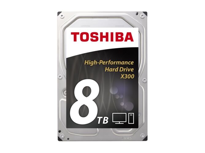 Toshiba Disco HDD Interno TOSHIBA X300 Bulk (8 TB - SATA - 7200 RPM)