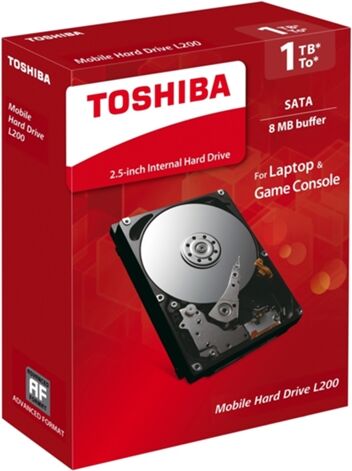 Toshiba Disco HDD Interno TOSHIBA L200 Bulk (1 TB - SATA - 5400 RPM)