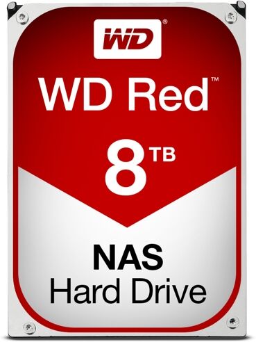 Western Digital Disco HDD Interno WESTERN DIGITAL Red (8 TB - SATA - 5400 RPM)