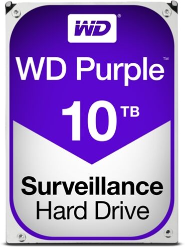 Western Digital Disco HDD Interno WESTERN DIGITAL Purple (10 TB - SATA - 5400 RPM)