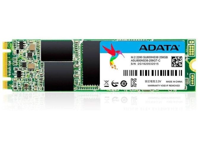 ADATA Disco SSD Interno ADATA SU800 256GB (256 GB - M.2 SATA - 560 MB/s)