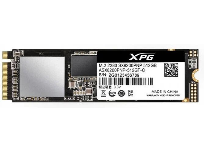 ADATA Disco SSD Interno ADATA XPG SX8200 Pro 512 GB (512 GB - M.2 PCI-Express - 3500 MB/s)