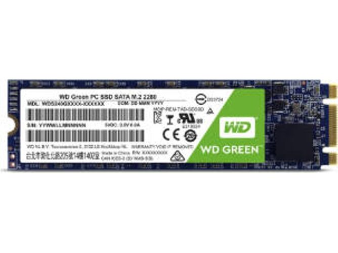 Western Digital Disco SSD Interno WESTERN DIGITAL Green (480 GB - SATA III - 545 MB/s)