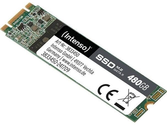 INTENSO Disco SSD Interno INTENSO 3833450 (480 GB - M.2 SATA - 520 MB/s)