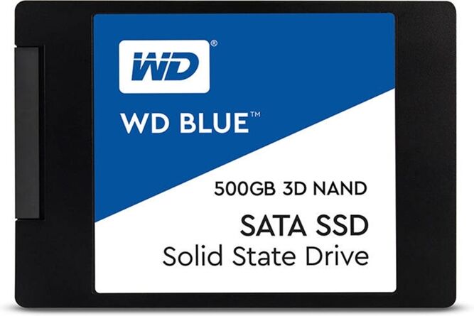 Western Digital Disco SSD Interno WESTERN DIGITAL Blue Sata 500GB 3D NAND (500 GB - SATA - 560 MB/s)