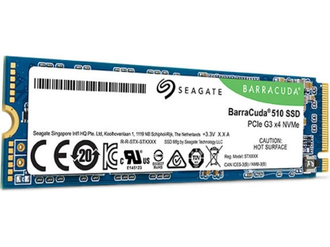 Seagate Disco SSD Interno SEAGATE 510 (256 GB - M.2 PCI-Express - 3400 MB/s)