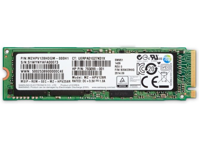 HP Disco SSD Interno HP Z Turbo Drive 256GB TLC (Z4/Z6 G4) kit SSD (256 GB - 3100 MB/s)