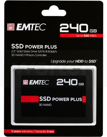 EMTEC Disco SSD Interno EMTEC X150 240 GB (240 GB - SATA - 520 MB/s)