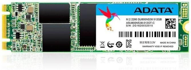 ADATA Disco SSD Interno ADATA ASU800NS38-512GT-C (512 GB - M.2 SATA - 560 MB/s)