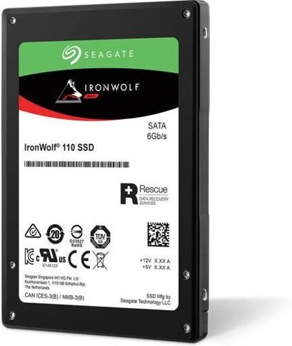 Seagate Disco SSD Interno SEAGATE IronWolf 110 (480 GB - SATA - 560 MB/s)