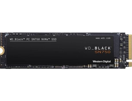 Western Digital Disco SSD Interno WESTERN DIGITAL WD BLACK SN750 (250 GB - PCI Express 3.0 - 3100 MB/s)